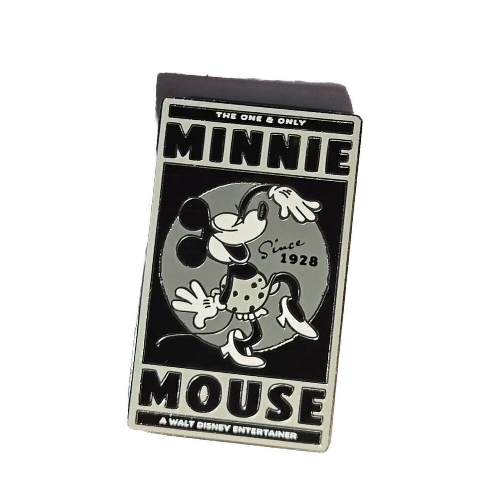 Minnie Mouse Metal Enamel Pin! NEW ON CARD! Loungefly Disney 100 Anniversary